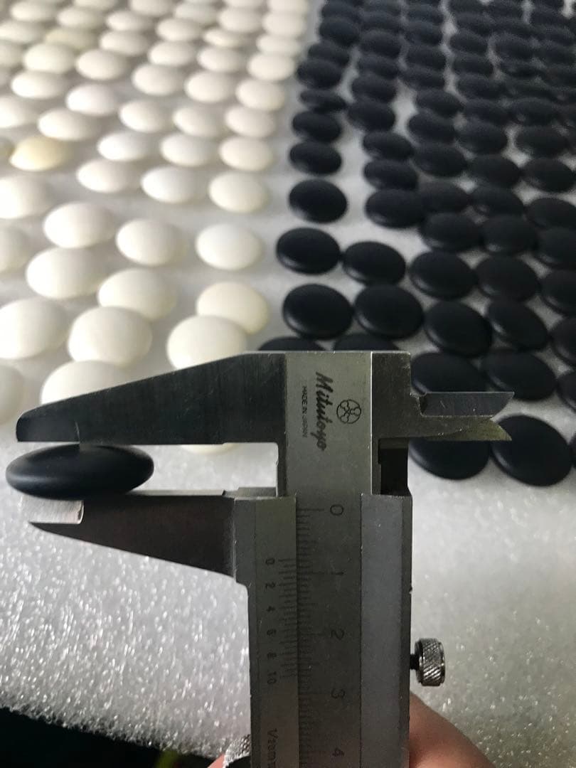 高級　囲碁　 碁笥　碁石セット　蛤碁石 　白色 165個　那智黒 180個