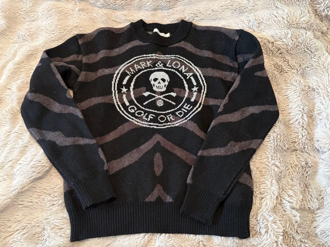 MARK & LONA Queen's Zebra Crew ニット