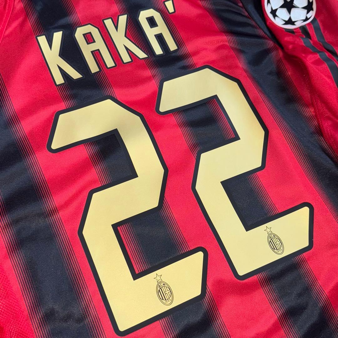 【新品タグ付】ACミラン 04/05 #22 カカ 長袖 ユニフォーム CL