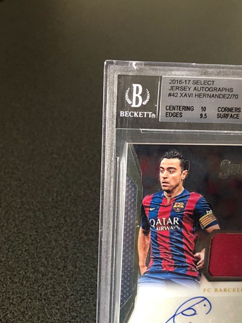 16-17 PANINI SELECT シャビ直筆サインジャージーカード