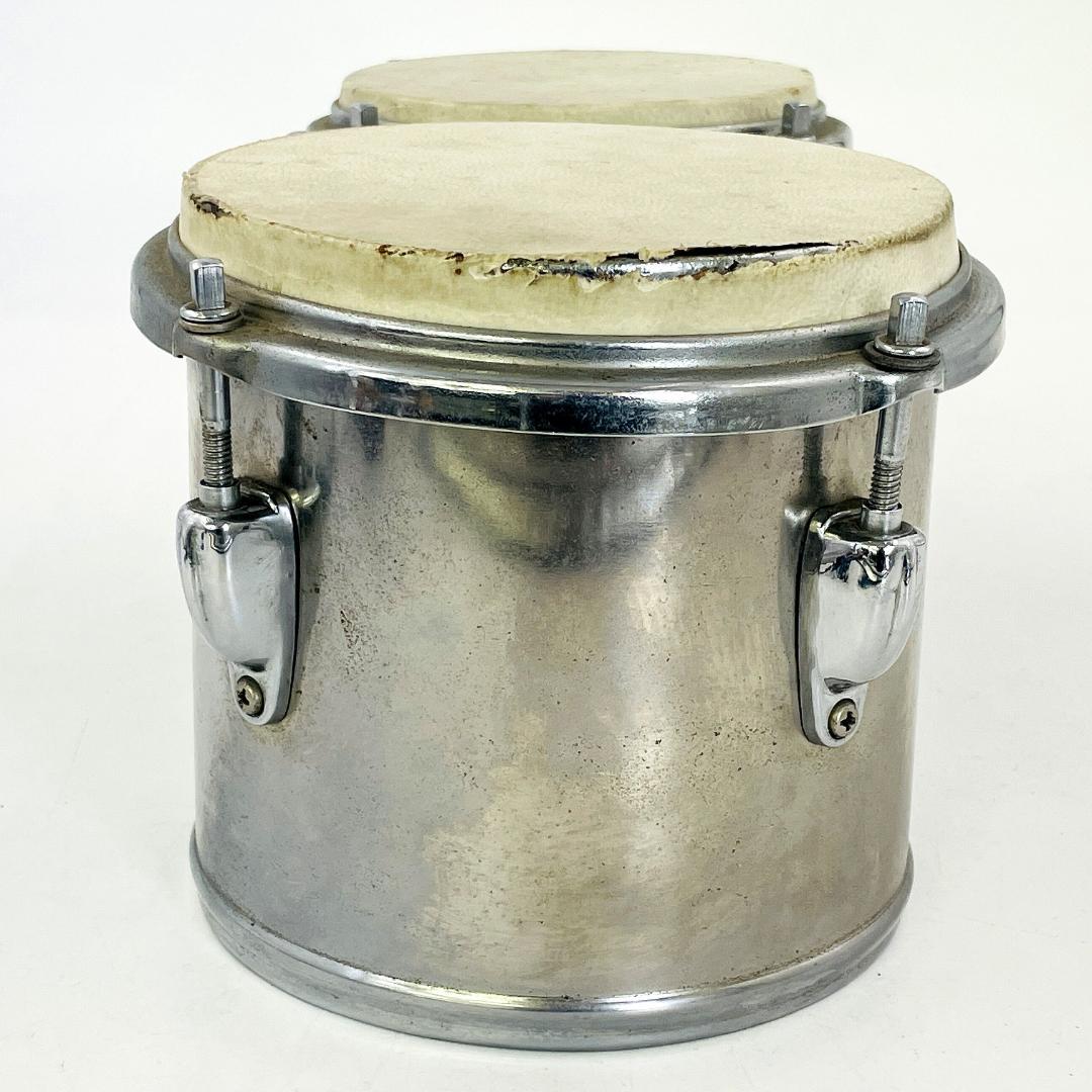 ボンゴ 本皮ヘッド 金属シェル ヴィンテージ 楽器 打楽器 BONGO