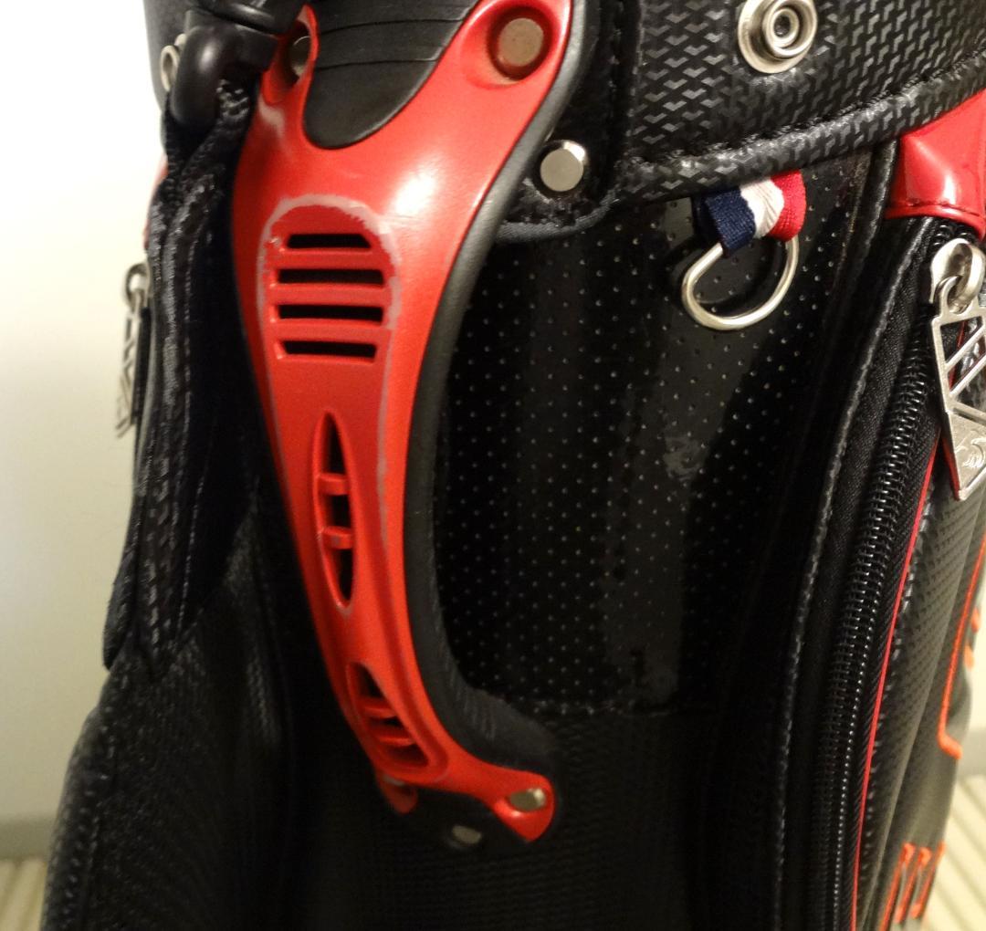 こ*ー様 ■ LE COQ SPORTIF ルコック キャディバッグ 黒/赤