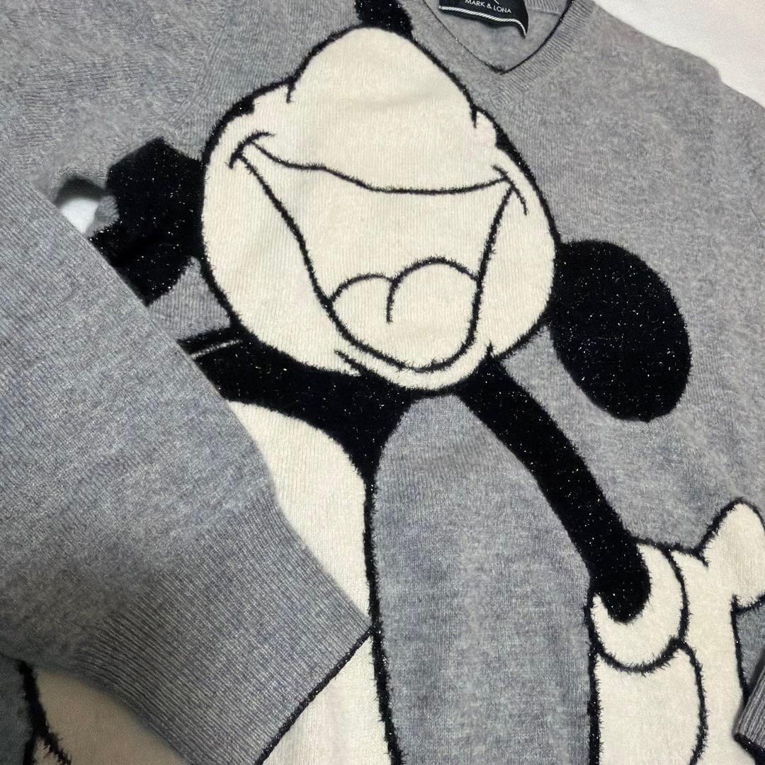 MARK & LONA ミッキー Vネックセーター グレー