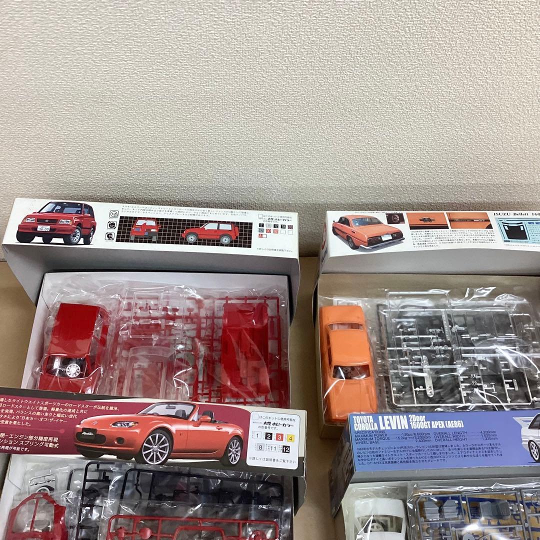 フジミ模型 1/24スケール 旧車・準旧車含むプラモ8個セット 未組立品