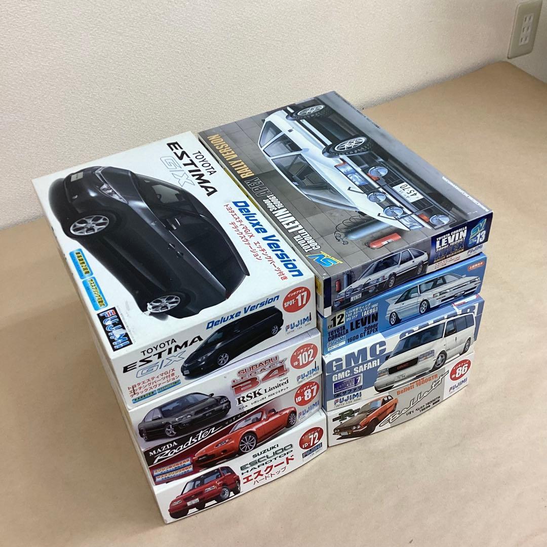 フジミ模型 1/24スケール 旧車・準旧車含むプラモ8個セット 未組立品