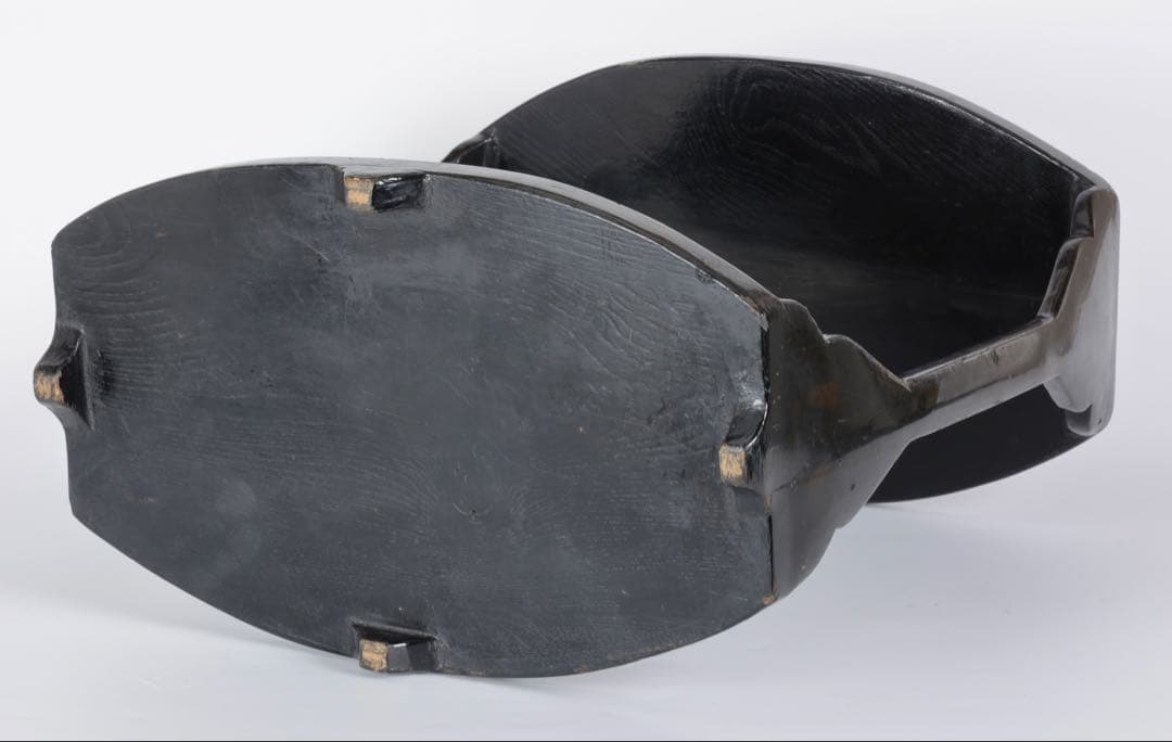 漆塗金蒔絵 野弁当 野点 花見重 重箱 錫製徳利 台付 骨董 古美術漆器 漆