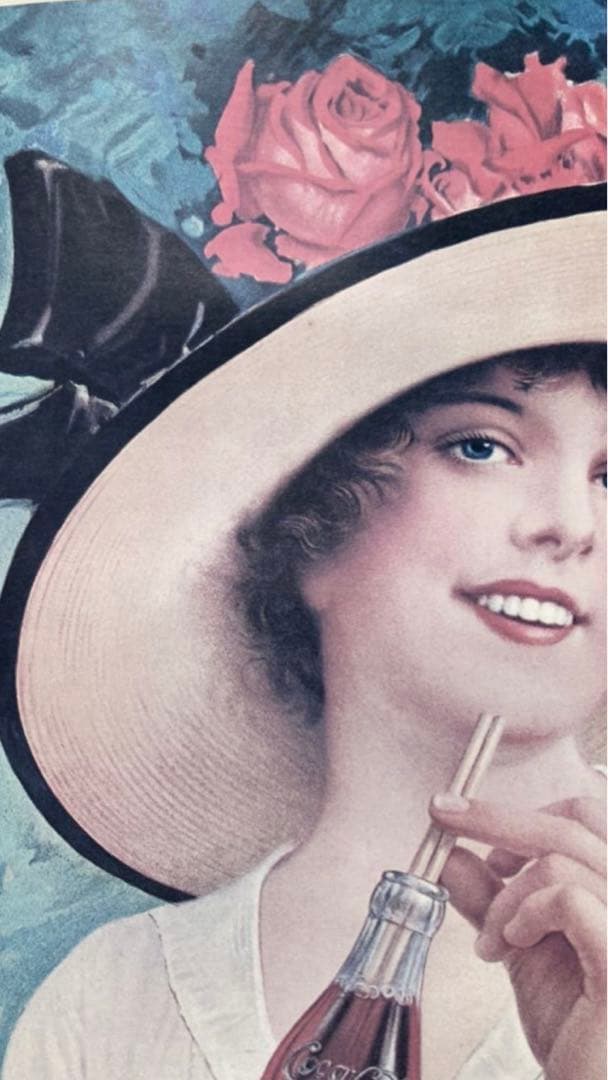 レア♦️コカコーラ♦️非売品 アンティーク ポスター♦️サマーガール♦️インテリアに