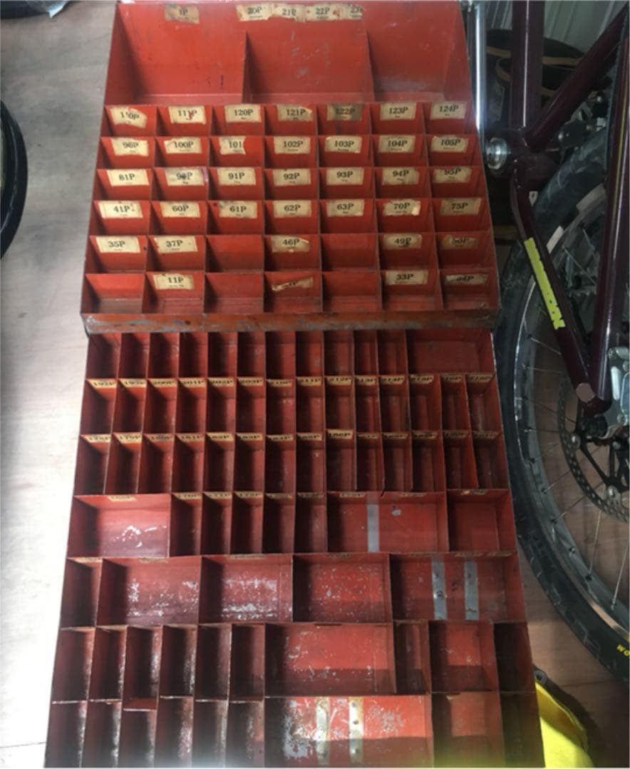 激レア アメリカ ビンテージ KEM. パーツケース ガレージ 工具 ツール