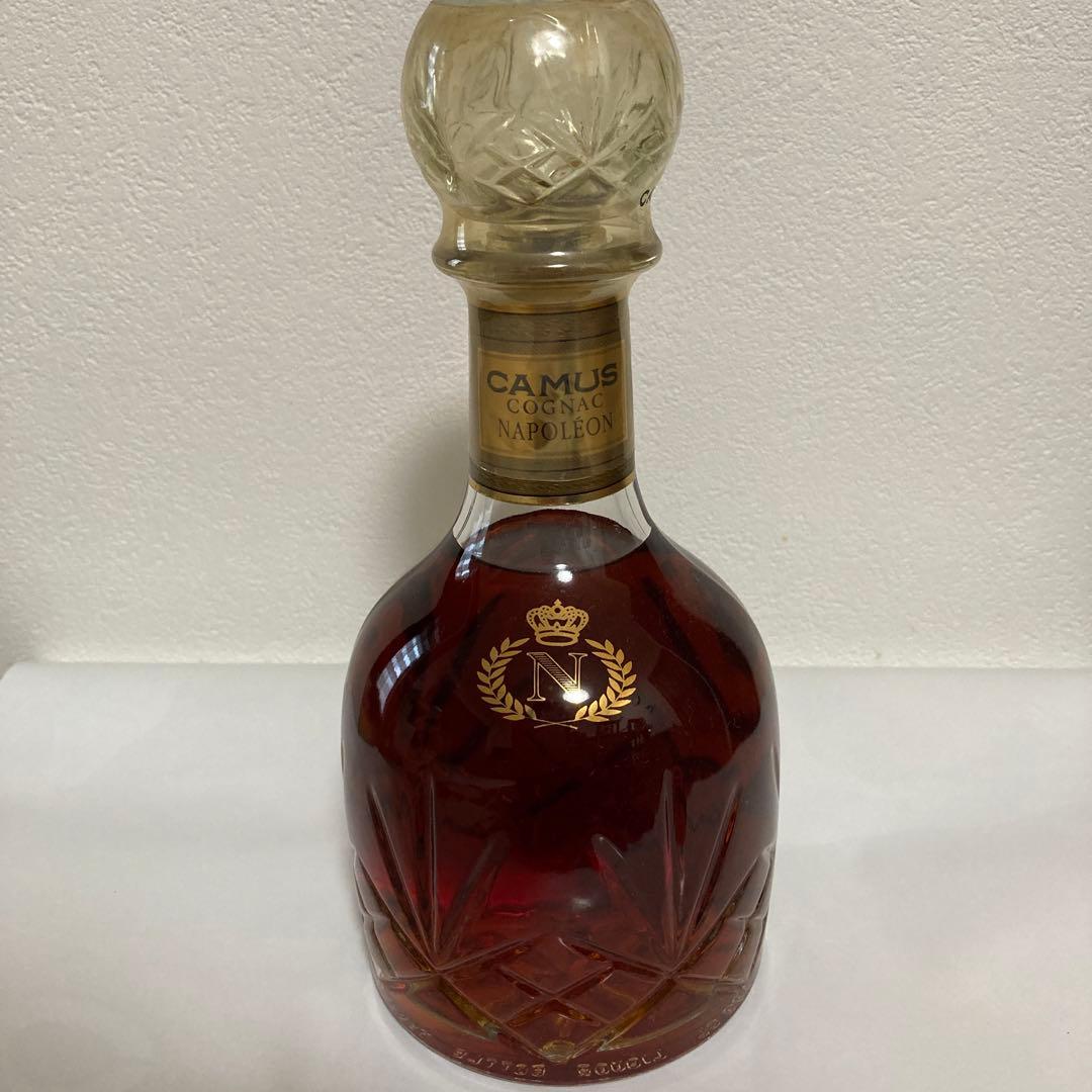 未開封 古酒　CAMUS カミュ ナポレオン コニャック ブランデー 丸型ボトル