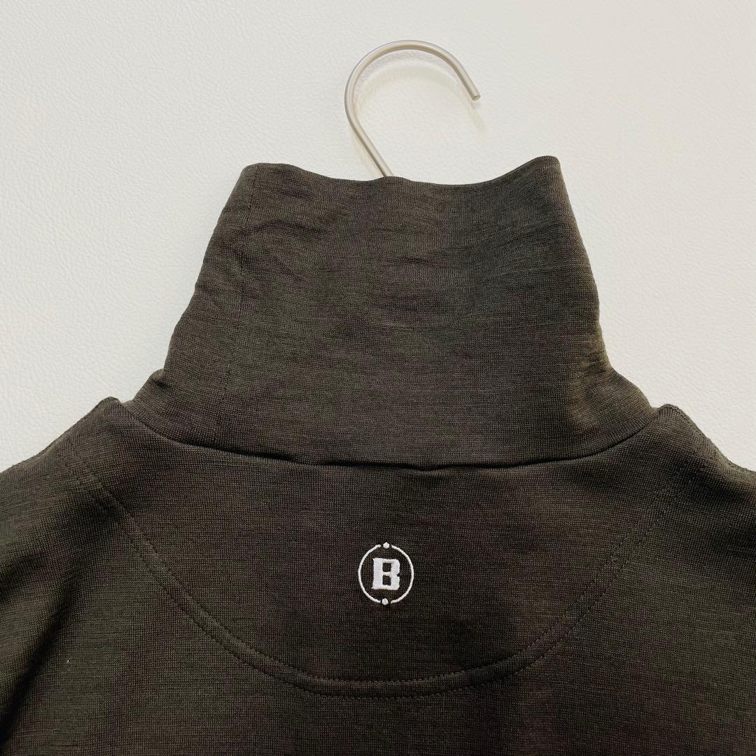 6415 ブリーフィング　タートルネック　薄手ニット　ウール　カーキ　2023年