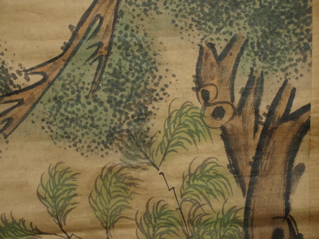 骨董市仕入れ品　中国北宋時代の掛軸　激安骨董品　肉筆保証　 BD137A8-1