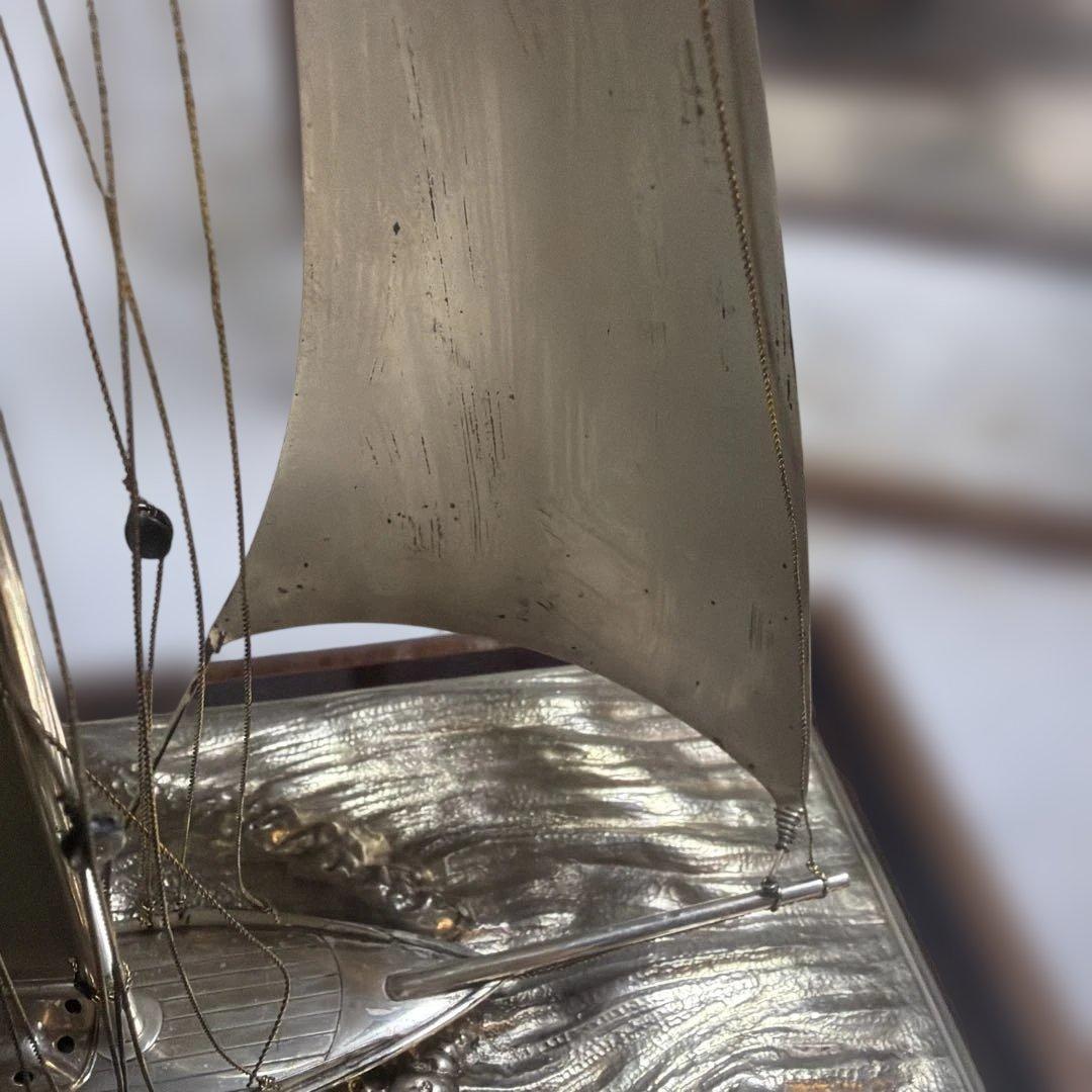 銀製 ヨット スターリングシルバー Sterling 帆船模型 昭和レトロ