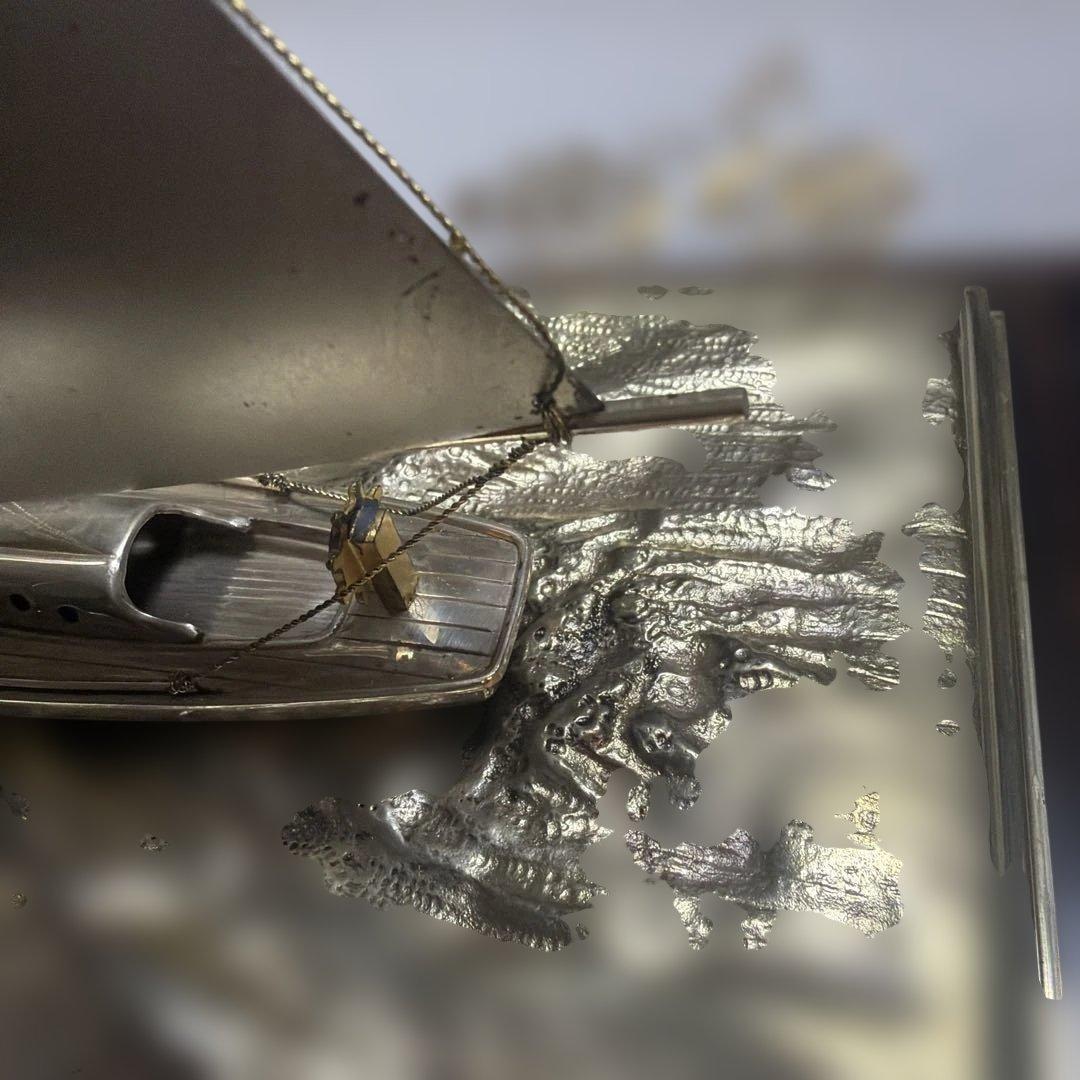 銀製 ヨット スターリングシルバー Sterling 帆船模型 昭和レトロ