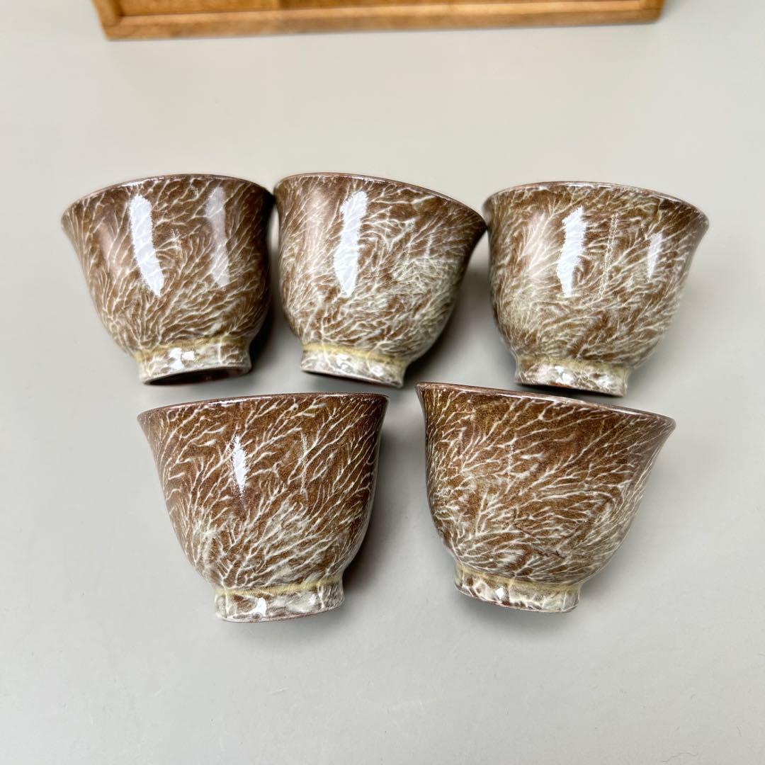 A30横石臥牛造煎茶器揃（共箱） 茶道具 おしゃれ かわいい 来客 骨董