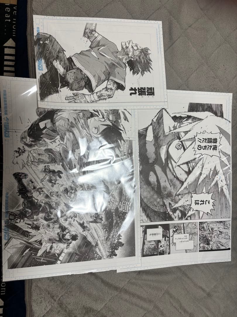 僕のヒーローアカデミア　ヒロアカ　原画展　デジタル原稿プリント　緑谷出久　デク
