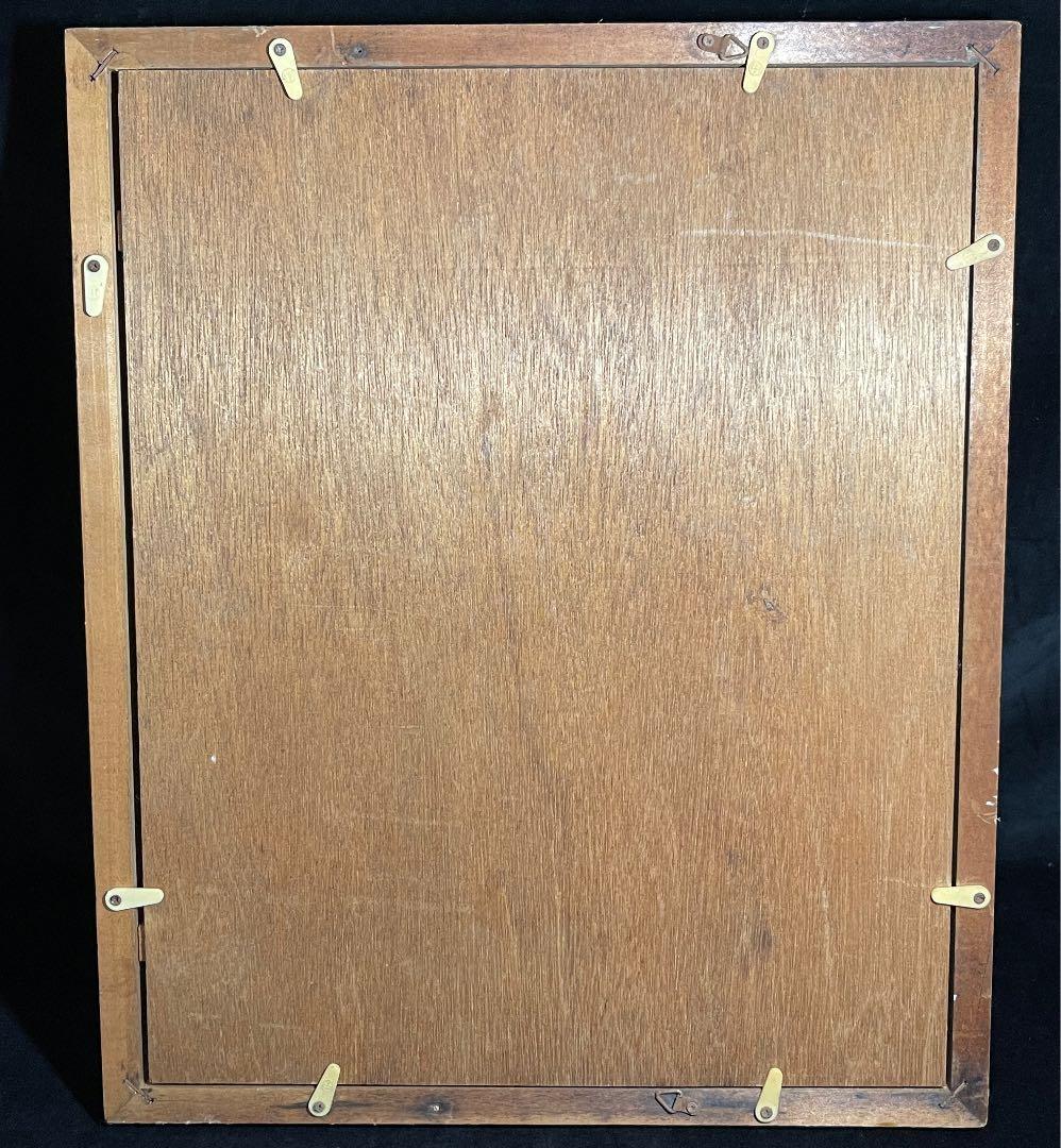 s667　純銀製　貴金属画　銀細工　梅　額　レリーフ