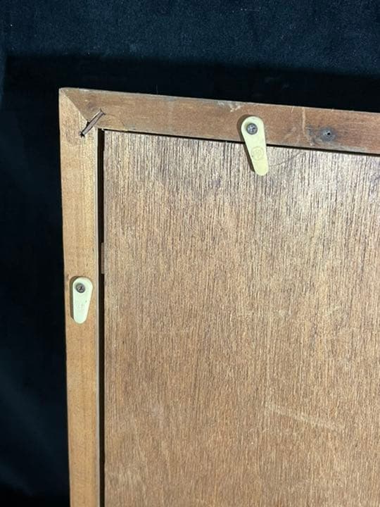 s667　純銀製　貴金属画　銀細工　梅　額　レリーフ