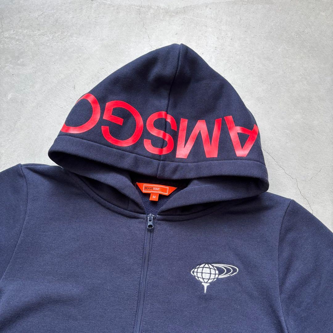 BEAMS GOLF ビームスゴルフ ダブルジップ フード付きパーカー ロゴ