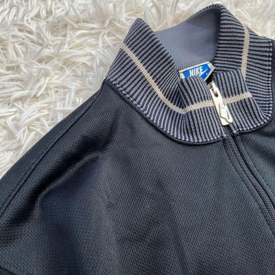 NIKE 青タグ 80s 日本製 トラックジャケット L 黒 ヴィンテージ