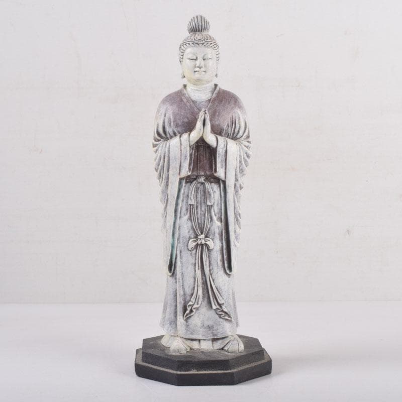 仏教美術　樹脂製　観音菩薩像　仏像　置物　V　8378