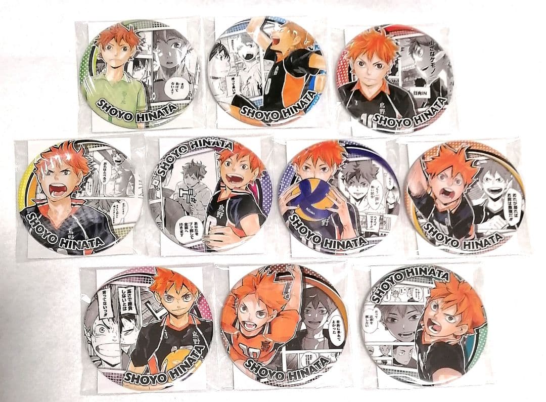 ハイキュー コレクション缶バッジ HEROES 日向翔陽 全10種 コンプリート