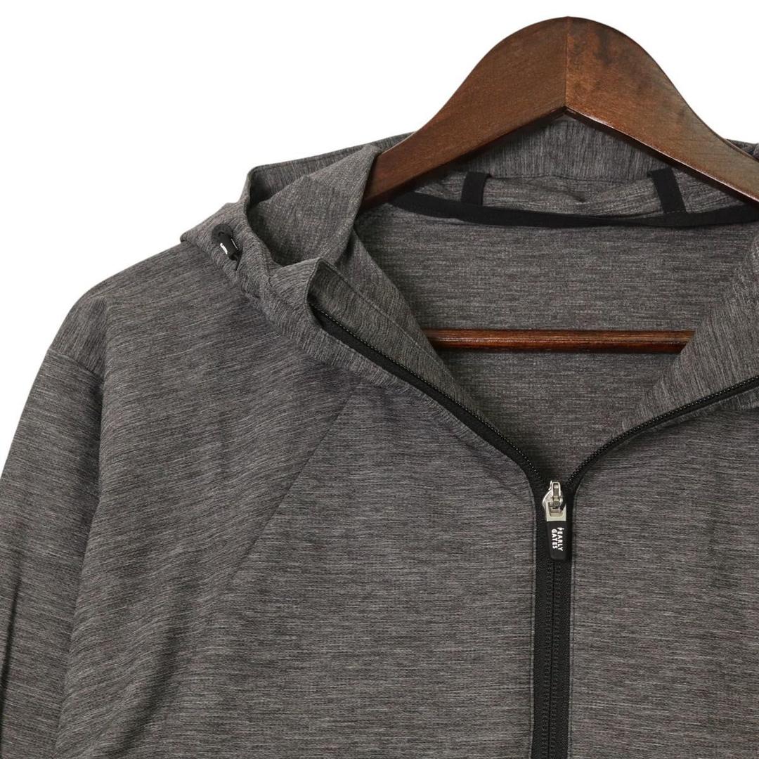 【新品、未使用】パーリーゲイツ　パーカー　メンズ　サイズ：５（Ｌ）　春、秋　グレ