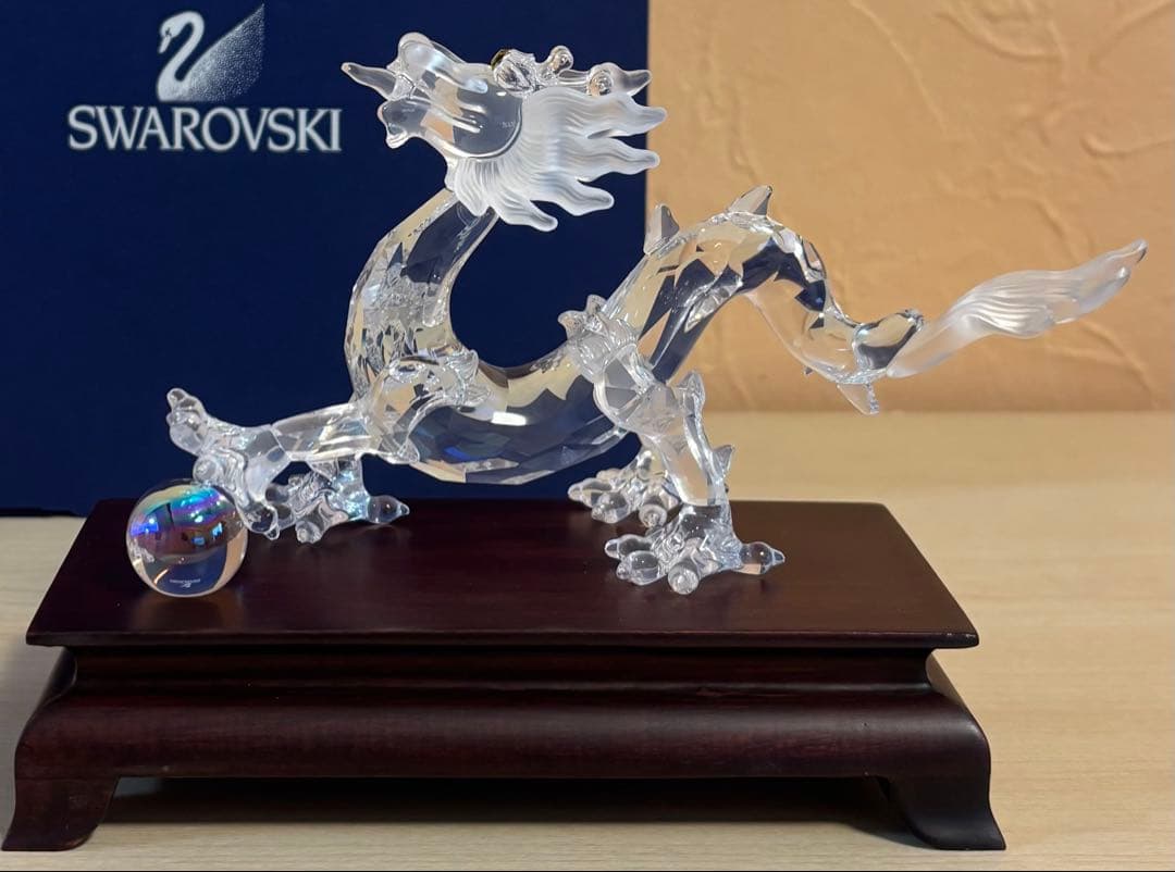 SWAROVSKI クリスタル ドラゴン 238202 置物 美品