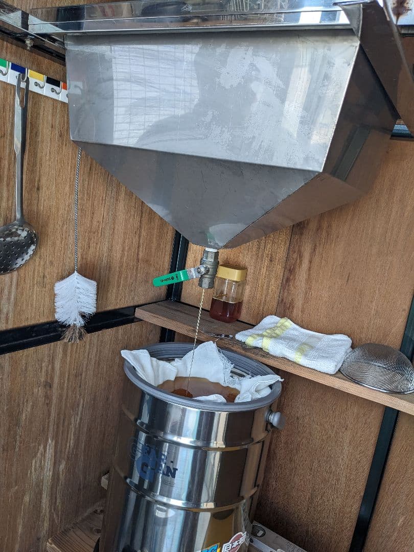 日本ミツバチ 蜂蜜 令和7年 採れたて 600g×2本 たれ蜜 非加熱　百花蜜