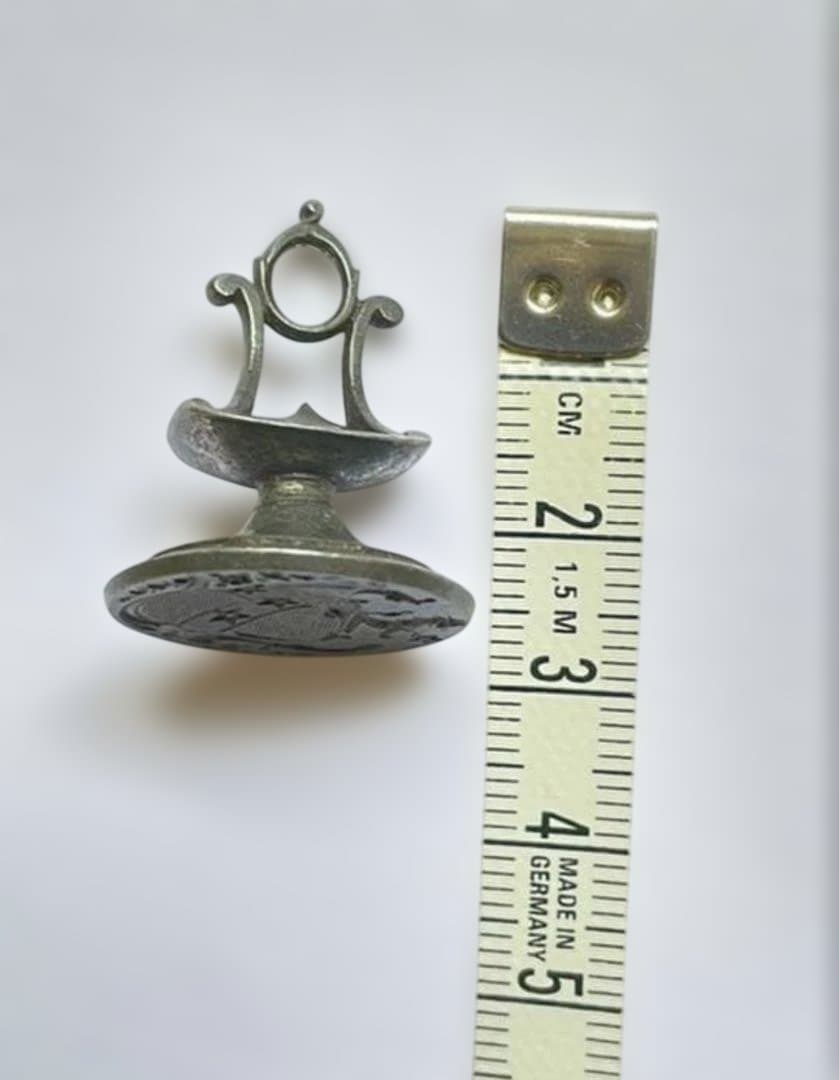 イギリス　アンティーク　フォブシール　鉄製　印章