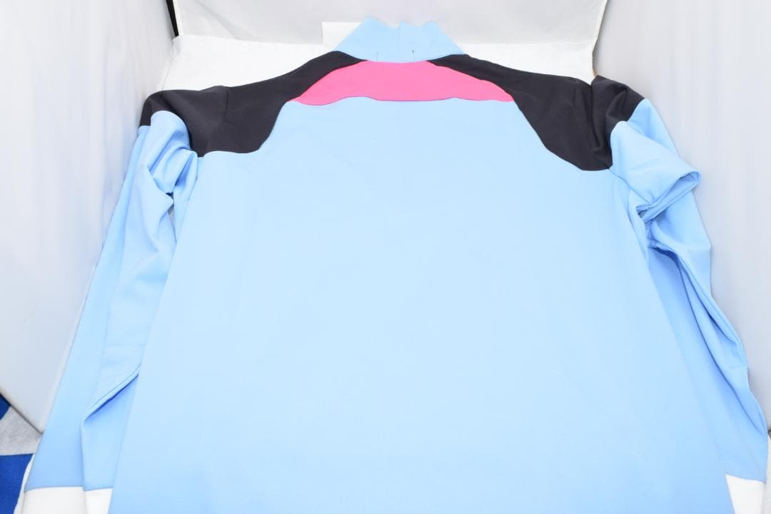 新品☆ダンスウィズドラゴン テクニスタ ZIP モック☆ブルー☆XLサイズ