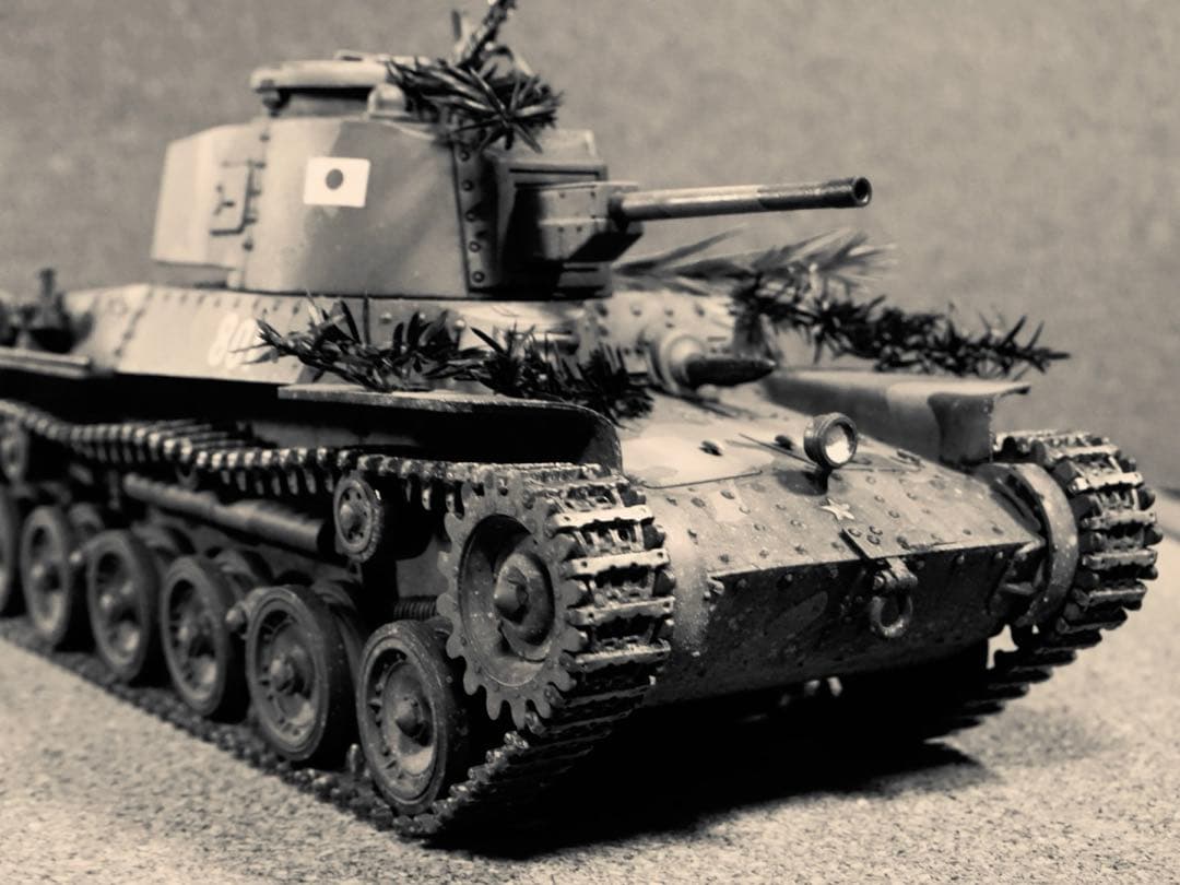 タミヤ1/35 日本陸軍97式中戦車改　戦車プラモデル　完成品