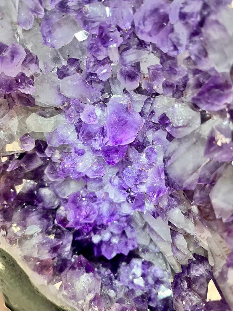 ② 大型 アメジスト クラスター 紫水晶 原石