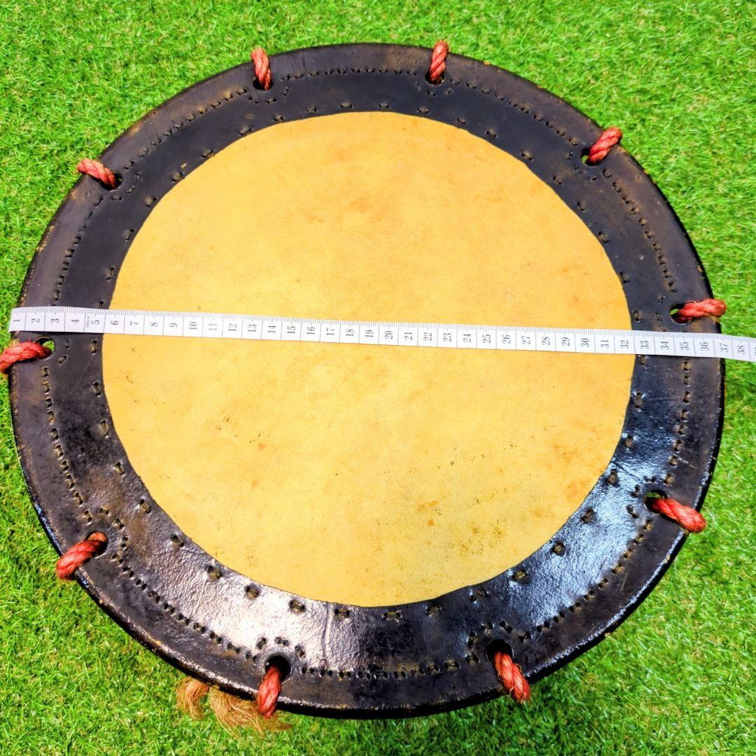 【良品】和太鼓 締太鼓 　　バチ付 伝統芸能　和楽器