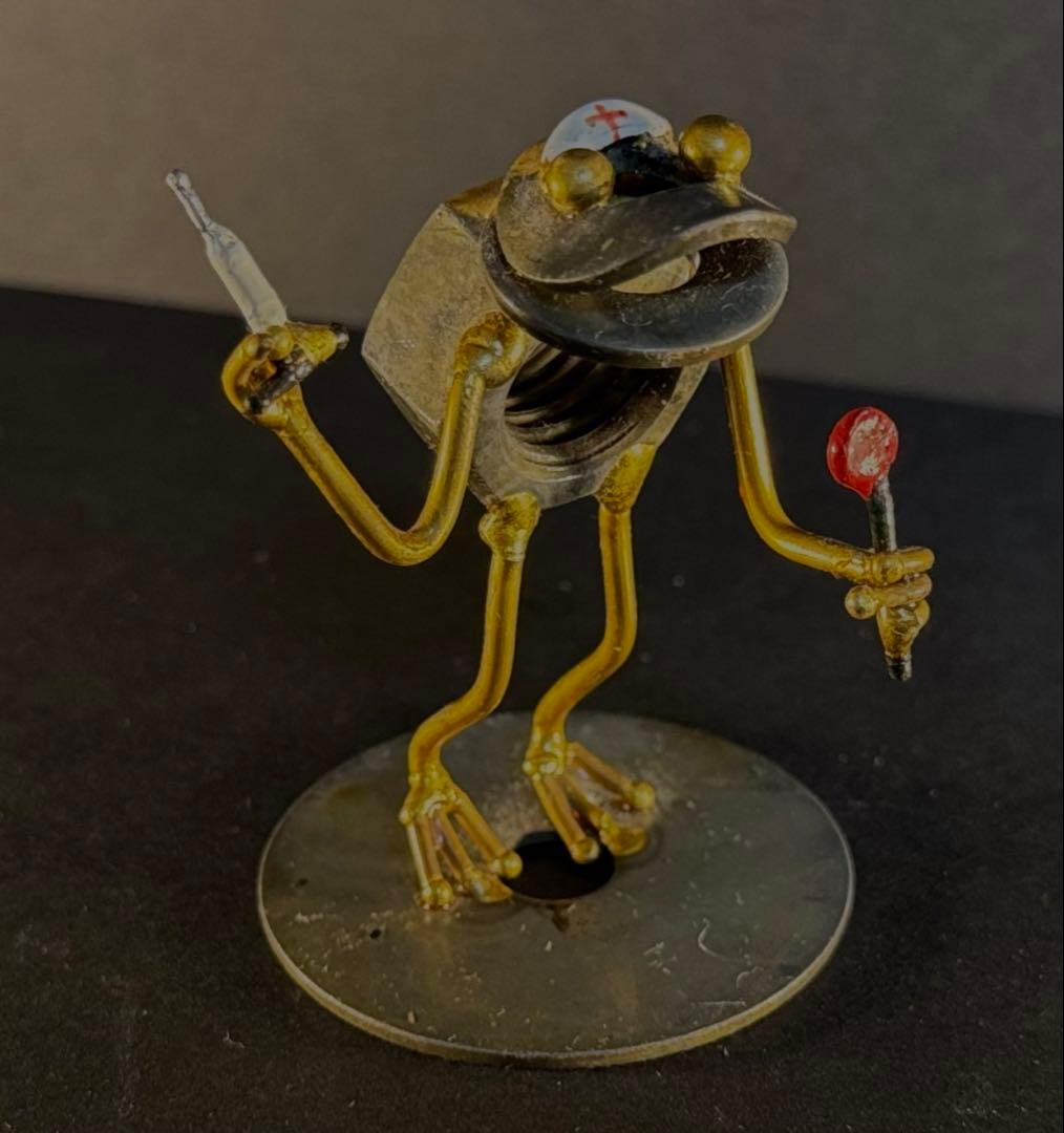 金属製カエルフィギュアセット 医療現場8種類