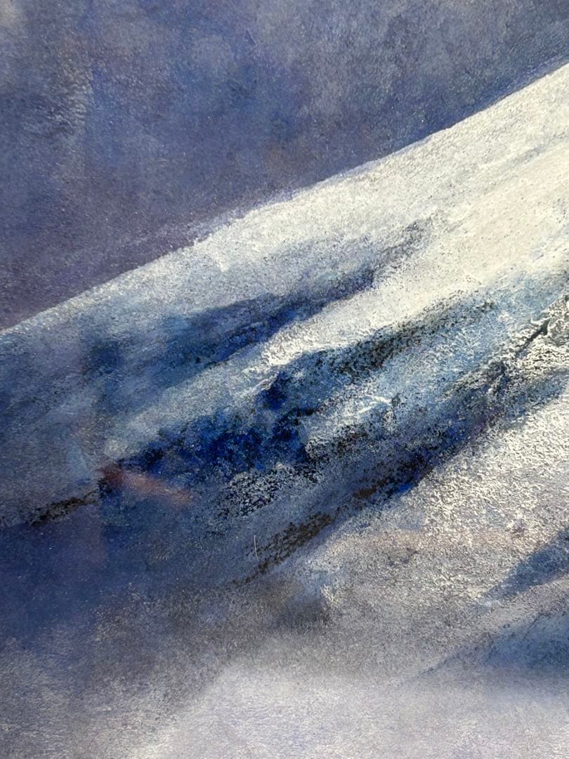 「富岳」　曲子光男　富士山　絵画　日本画