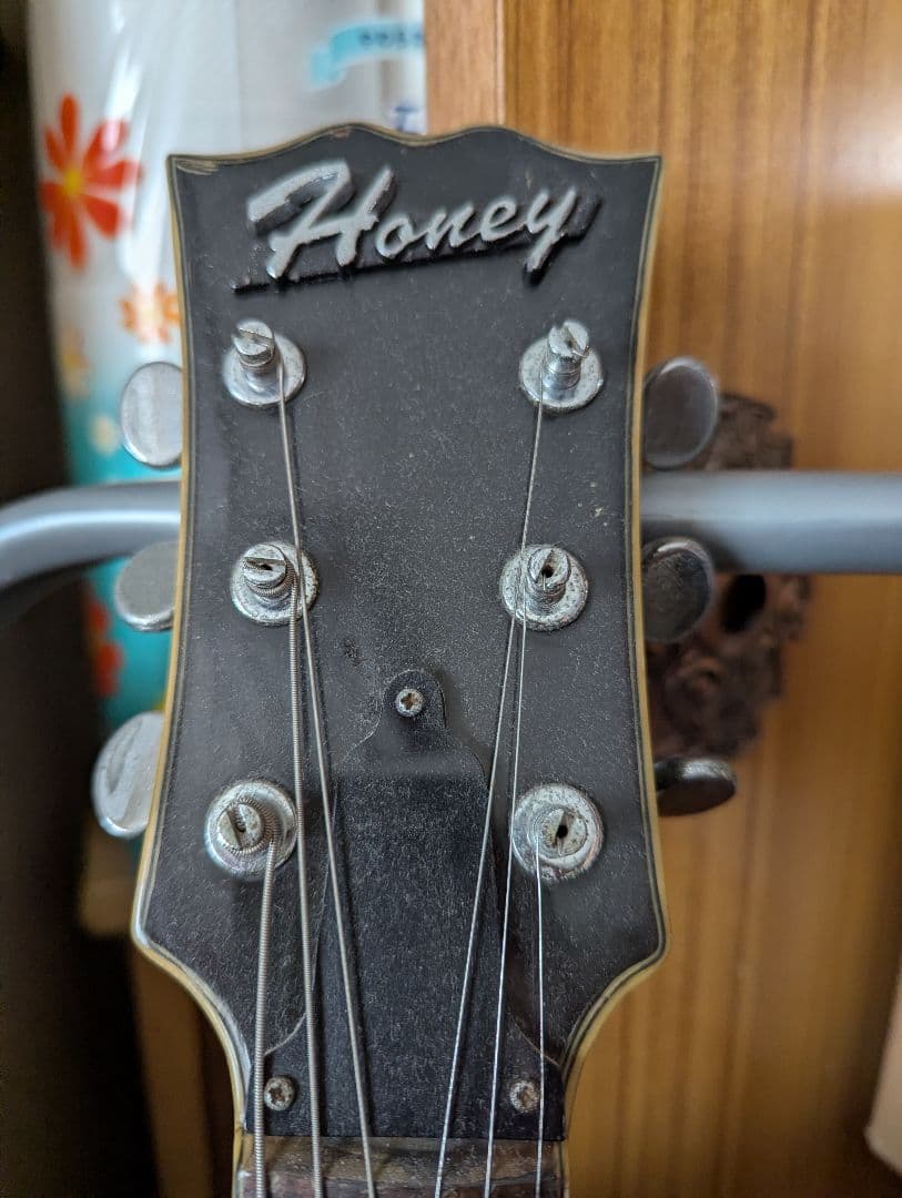Honey エレキギター ブラック　ビザール