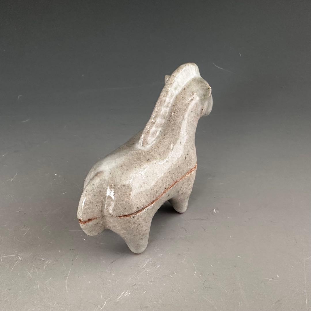 茶道具　干支　午年　馬　香合　松尾潤　共箱　施釉　初釜　炭点前　正月