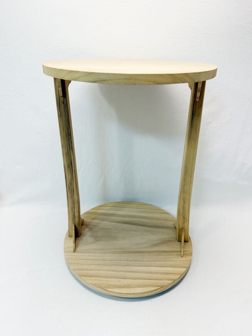 未使用 茶道具 利休好写し 桐 丸卓 組み立式 元箱