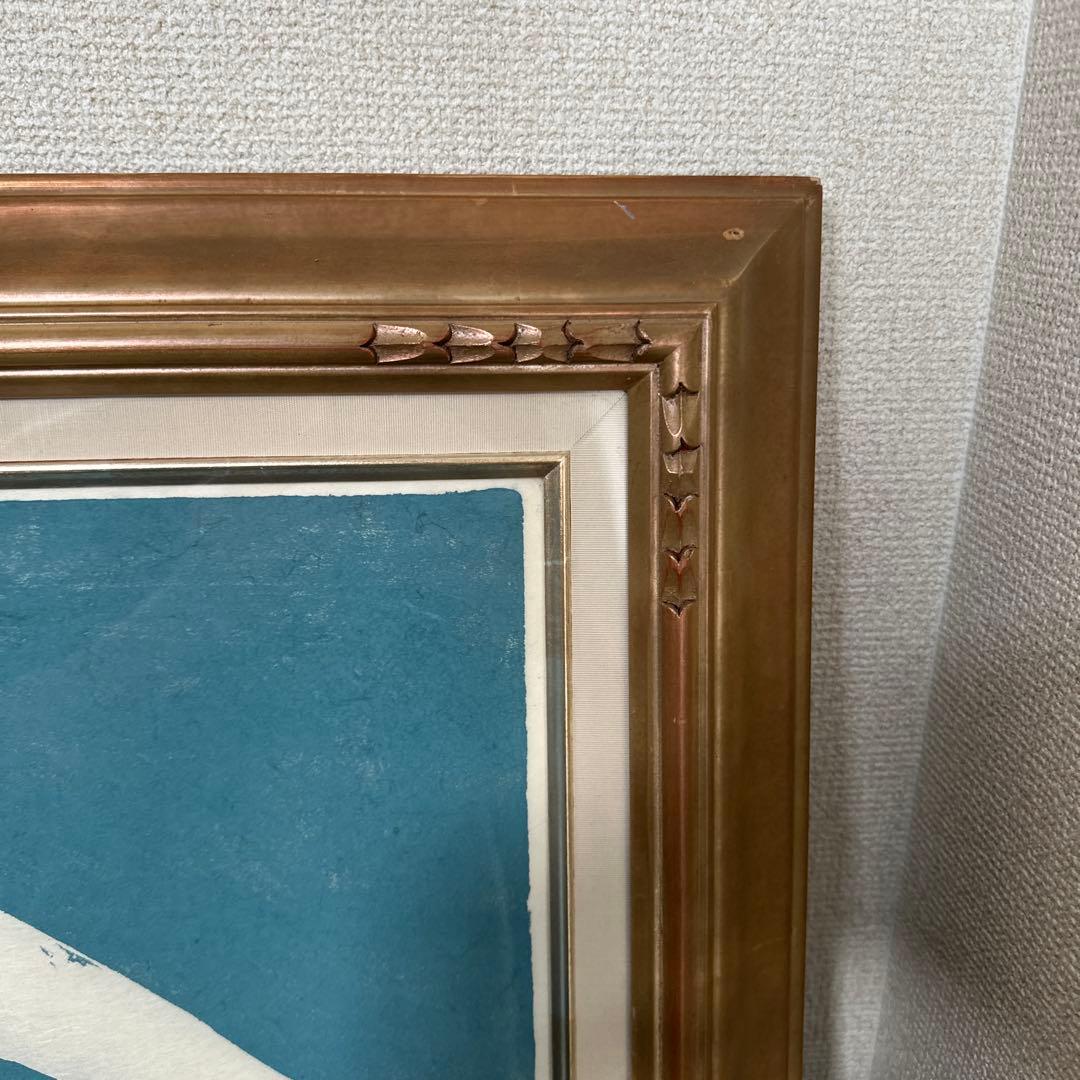 真作 長谷川富三郎 十里木の富士 絵画 額縁 アンティーク 富士山