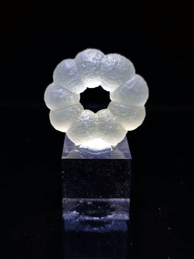 【美形】 フローライト リング ポンデリング インド産 原石 鉱石 標本 ②