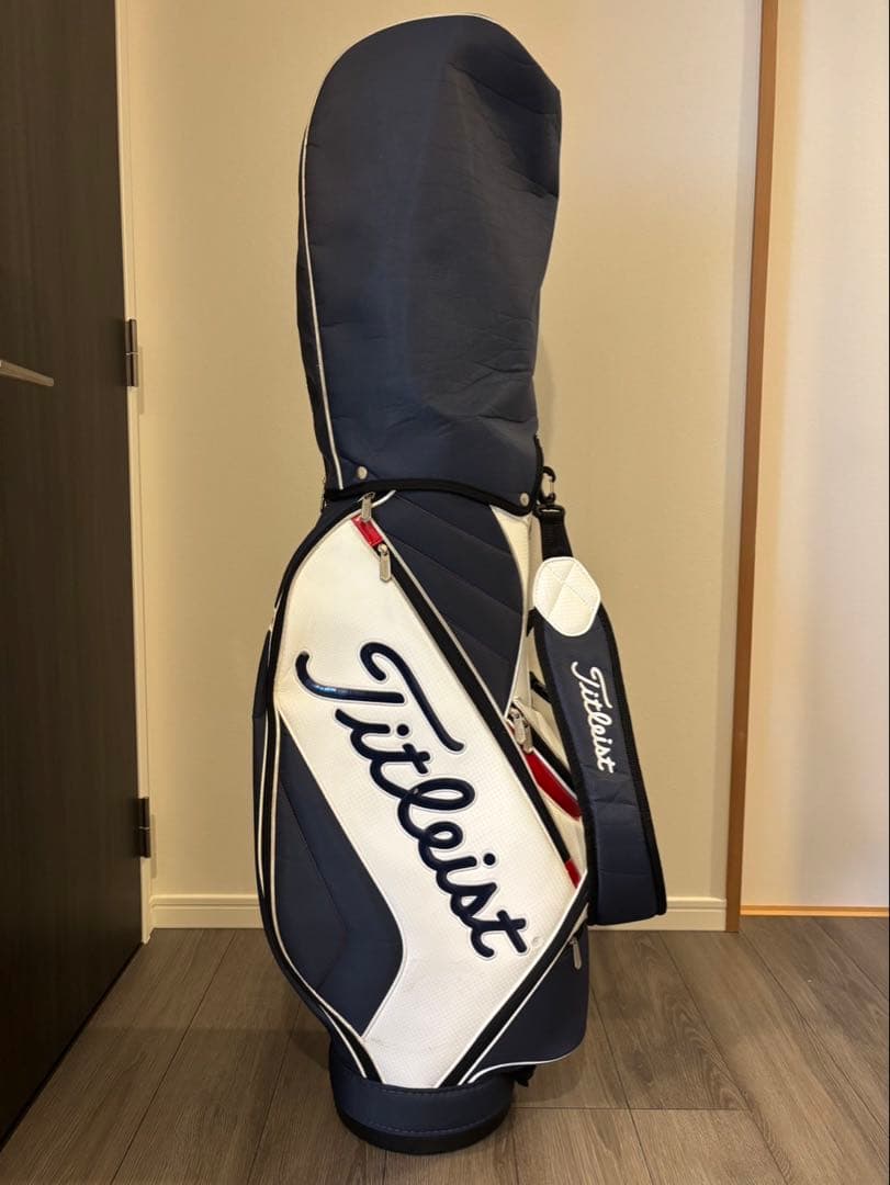 【お値下げ可】Titleist キャディバッグ ネイビーホワイト