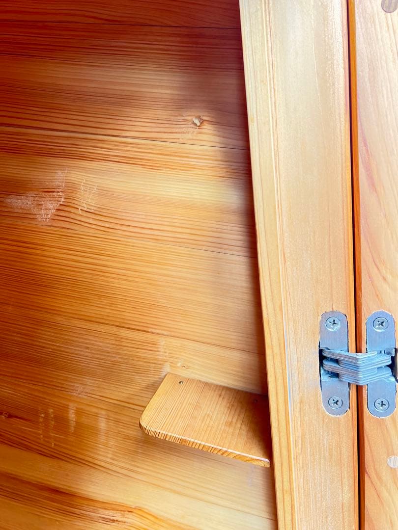 木製コンパクトサウナ 温度調節機能付き