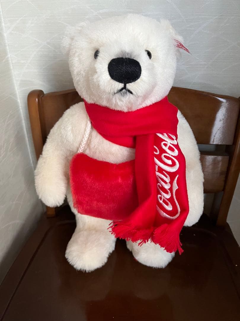 グ*ャ様 シュタイフ Coca-Cola ぬいぐるみ クマ 白