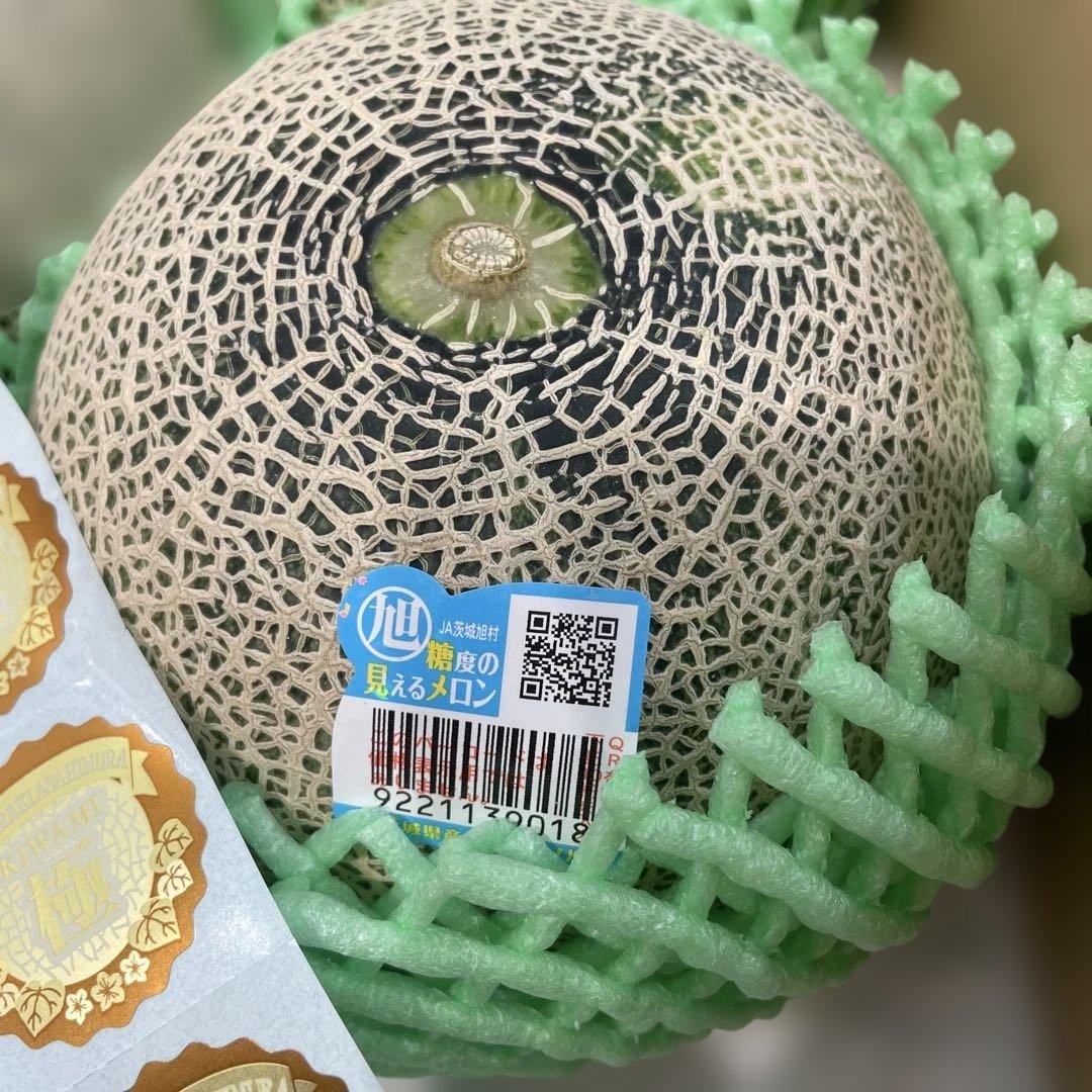 0291糖度18度以上！茨城県旭村産エルソルメロン極3Lサイズ1箱4玉入り