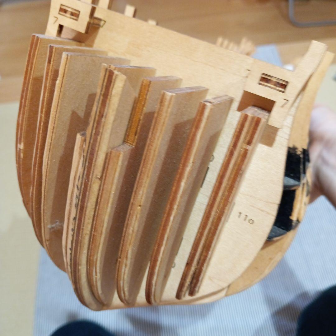 デアゴスティーニ①　週刊　HMSゥ゙ィクトリーを作る　victory 船本体