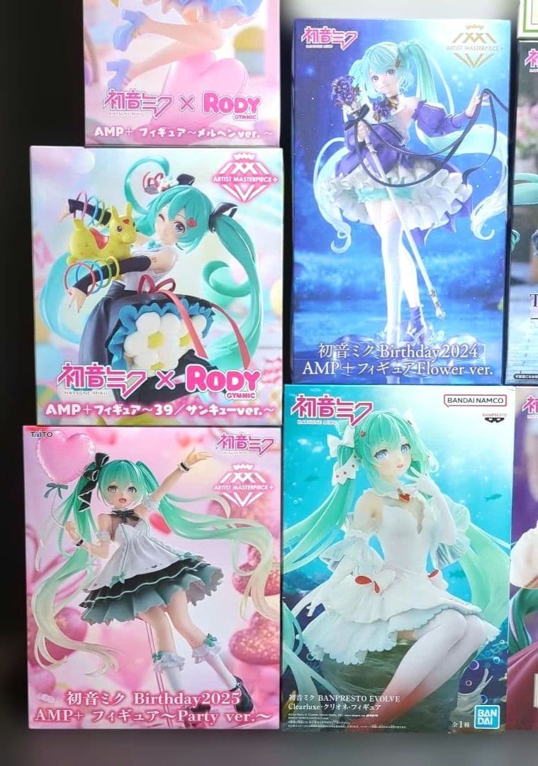 初音ミク フィギュア バースディフィギュア　AMP+ ぬーどるストッパー　22体
