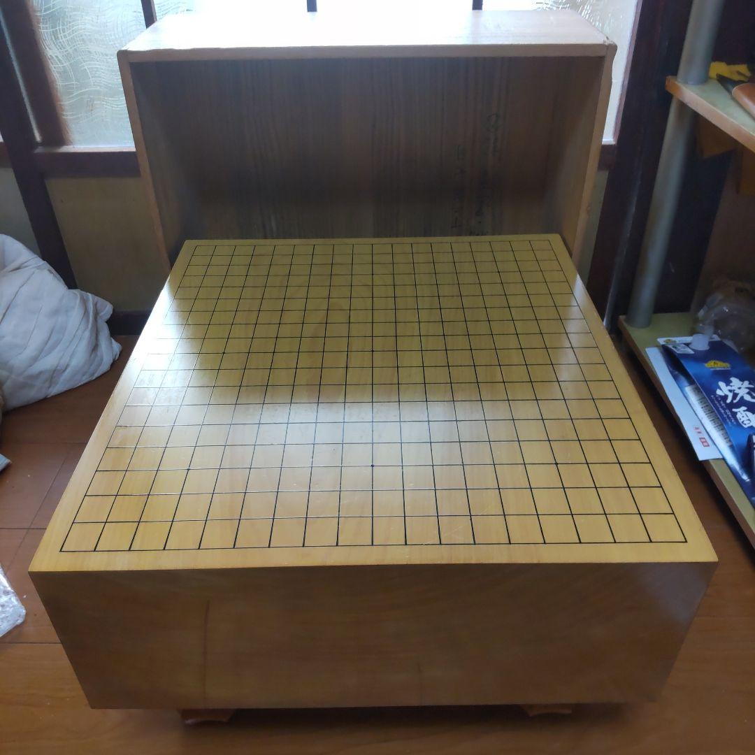 ★日本産本榧脚付き碁盤5.4寸　木裏板目17kg