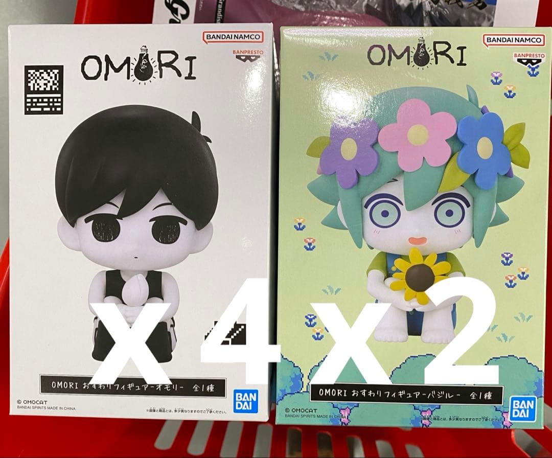 OMORI おすわりフィギュア　オモリ　バジル　6個セット