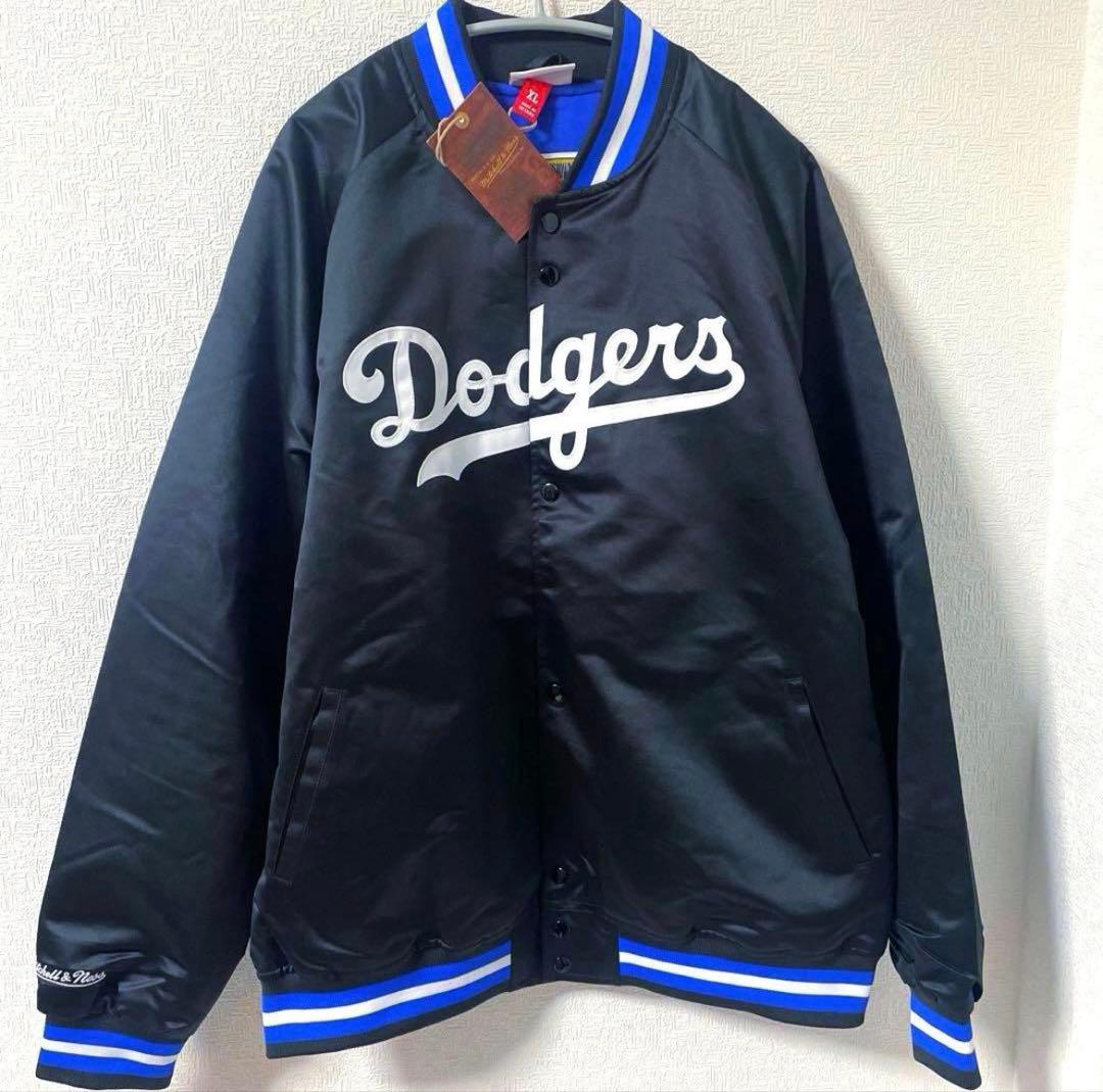 ドジャース スタジャン　ミッチェル＆ネス Dodgers L (XL相当) 黒