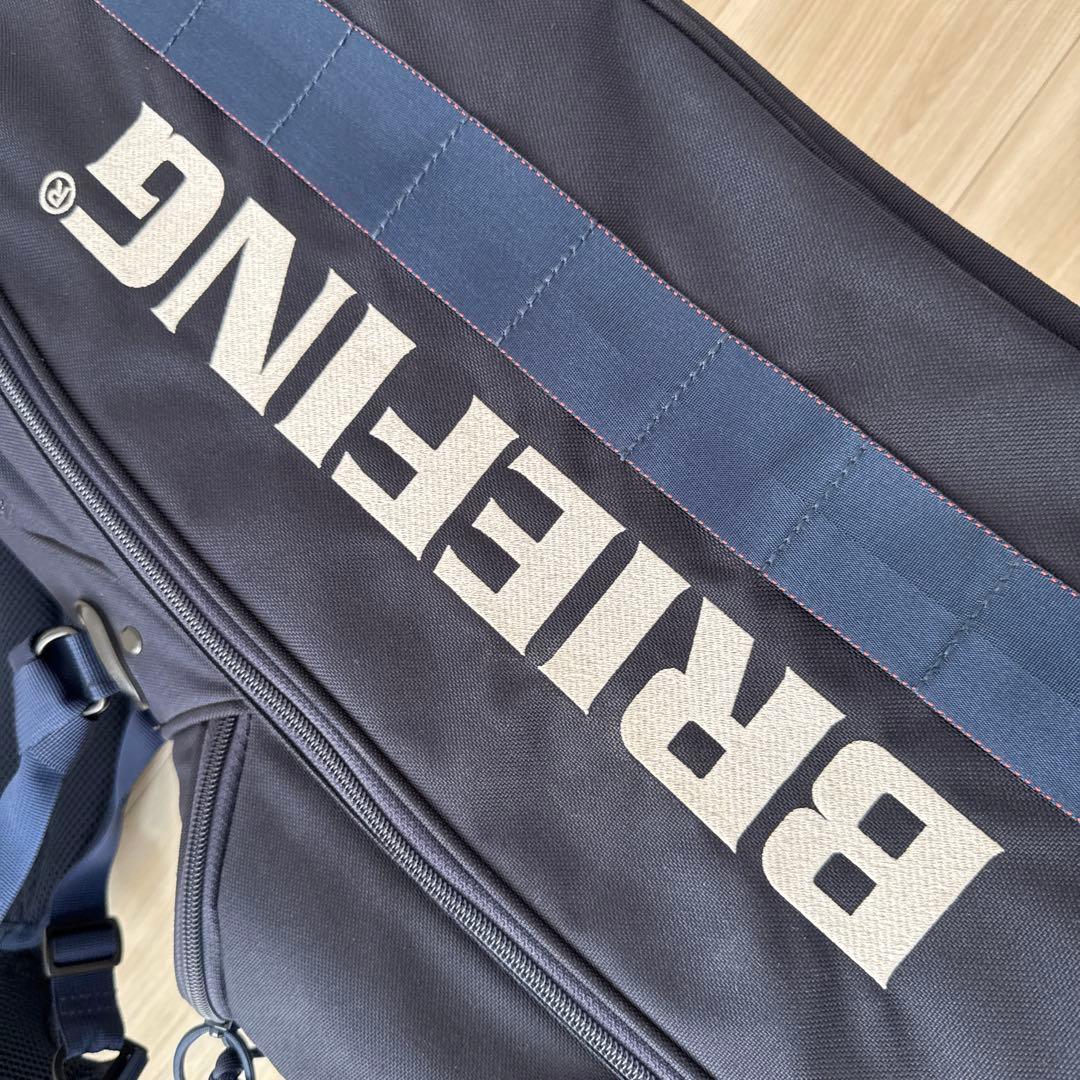 ブリーフィング　キャディバッグ　ショルダー式　スタンド式　軽量　ネイビー　紺